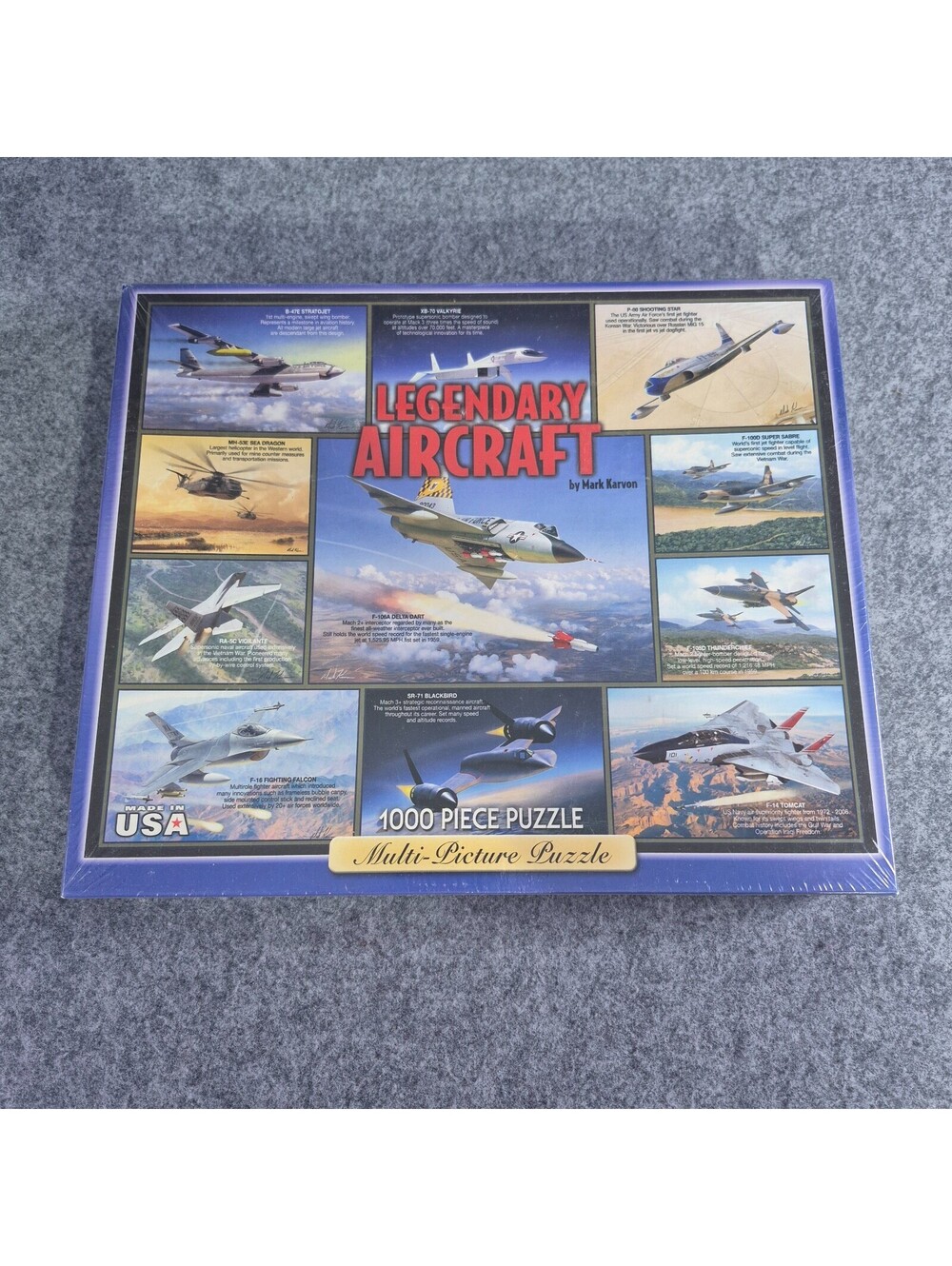 Sealed Legendary Aircraft 1000 Piece White Mountain Puzzle New Sealed